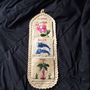 Florida Wicker Mail Holder